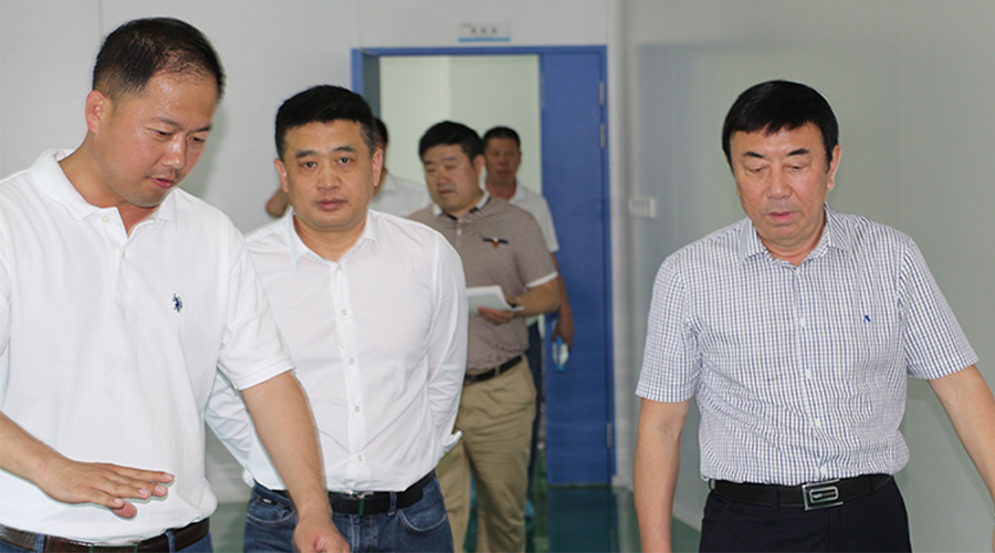 吉林萬通藥業董事長(cháng)潘首德(dé)、總裁潘葳莅臨安(ān)徽九洲方圓制藥有(yǒu)限公(gōng)司參觀交流